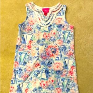 Lilly Pulitzer Girls Harper Shift Patriotic print
